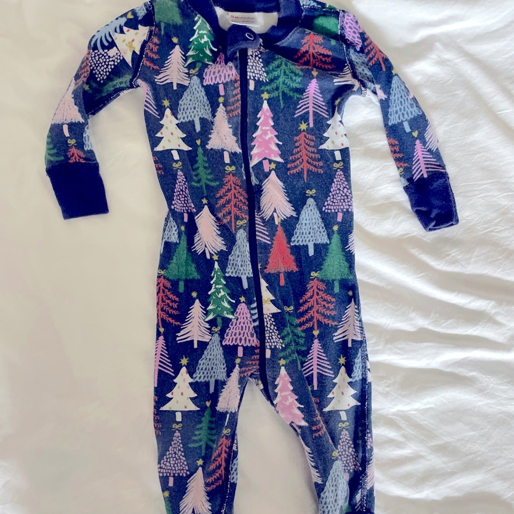 Hanna Andersson Baby 12-18 month Matching Holiday Pajamas One Piece